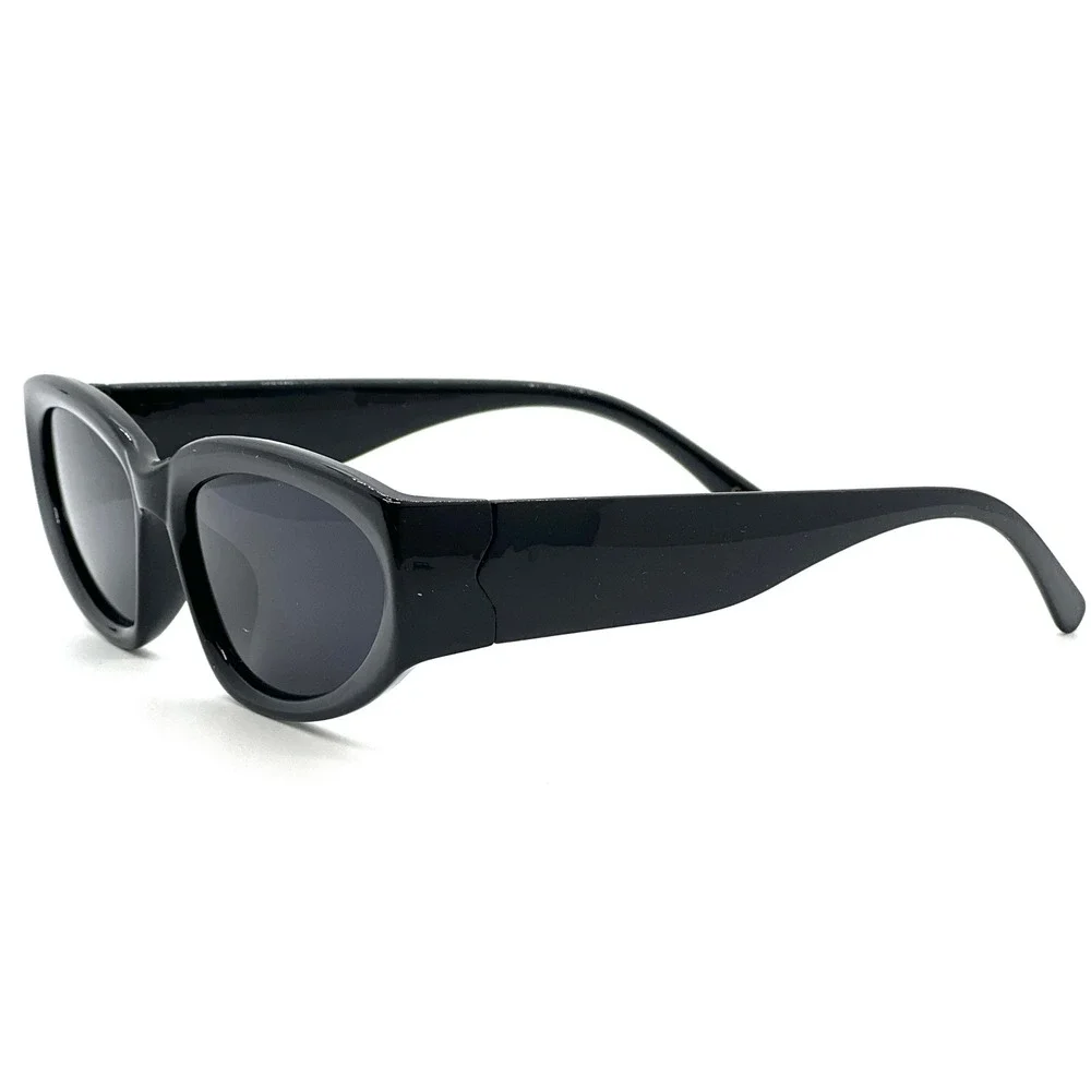 Women Sunglasses Fashion Shield Retro Black Frame Classic Running Golfing Square